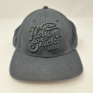 Ultra  Snapback Baseball Cap Holy Smoke BBQ Texas‎ Black Trucker Hat Unisex